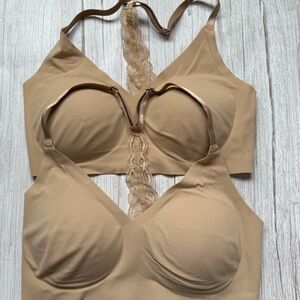 True Body Triangle Lace Racerback Bra S